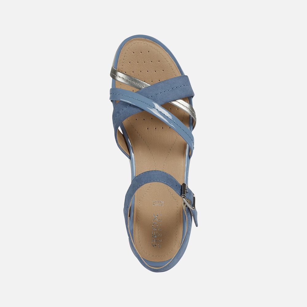 Sandales Geox Hiver - Bleu - Femme 497586-QFE